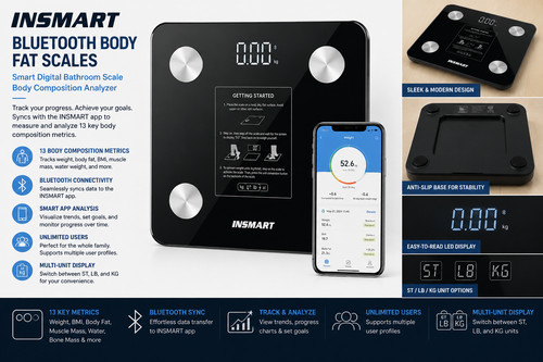 Bluetooth body fat insmart - bluetooth,