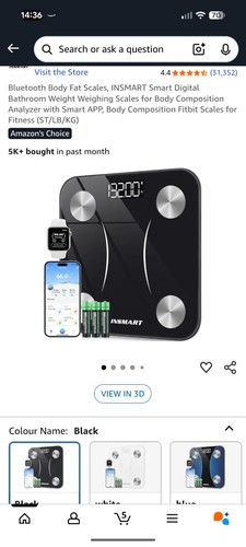 Insmart bluetooth body fat - bluetooth,